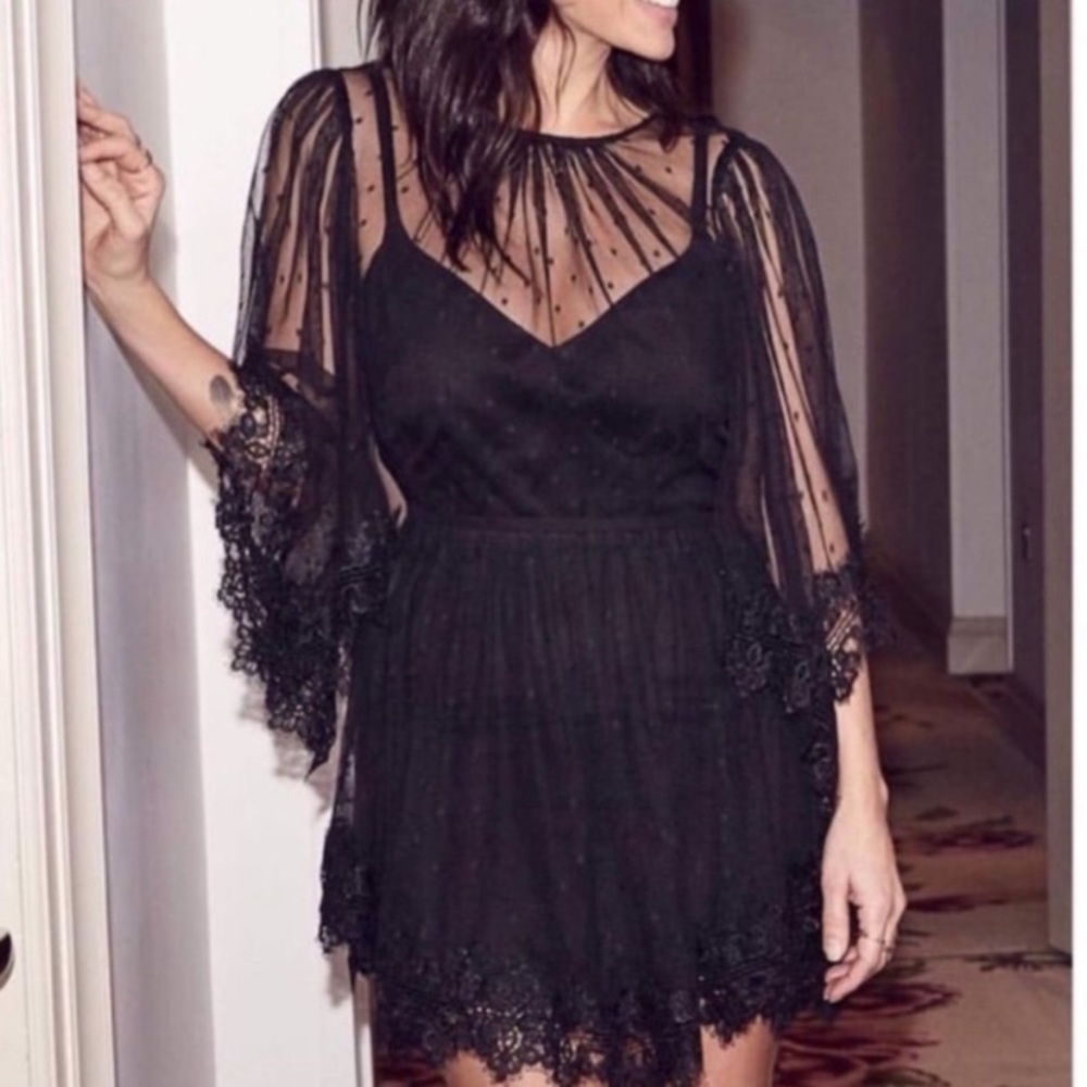 Alice McCall Black Lace Mini Dress